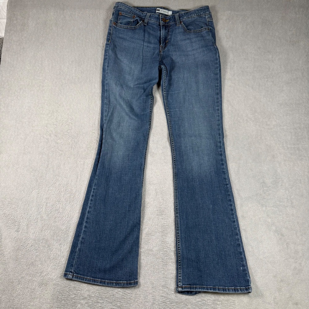 Levi's 518 Superlow Bootcut Jeans Womens 9 L Stretch Medium Wash Y2K era